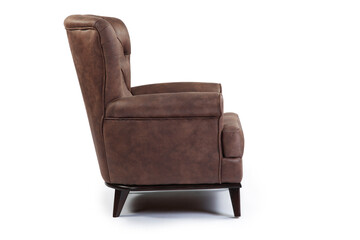 armchair Isolated on White Background. side View