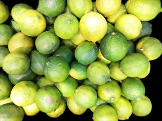 Harvest of lime, piled up together	