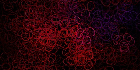 Dark pink, red vector backdrop with chaotic shapes.