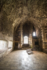 room of and old abandoned castle