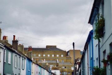 Houses in the city