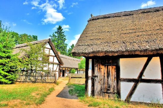 Muzeum Wsi Słowińskiej  skansen w Klukach, Polska.