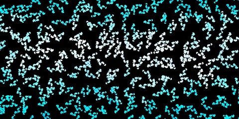 Dark pink, blue vector background with random forms.