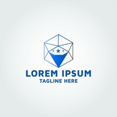 Fototapeta premium World Diamond logo design idea and inspiration