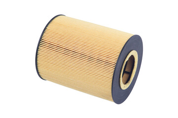 fuel and oil filter on a white background isolated