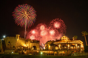 和歌山市マリーナシティ・ポルトヨーロッパの花火イベント「スターライトイリュージョン」
