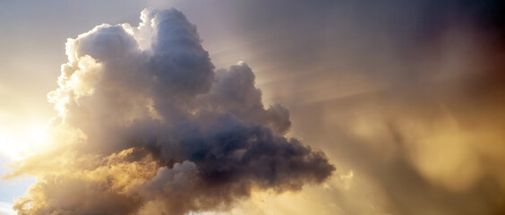Sky and clouds at sunset