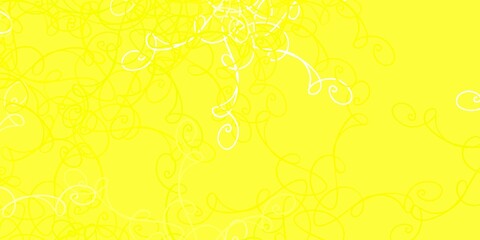 Light Yellow vector layout with curves.
