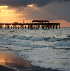 pier at sunset