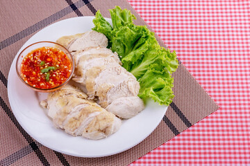 Boiled chicken breast