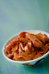 rustic sichuan pig tripe in chili oil salad