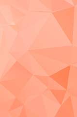 Orange vector abstract polygonal cover. An elegant bright illustration