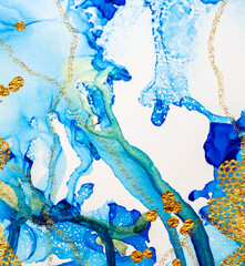 Legendary ink. Natural luxury. Oriental paper texture. Alcohol ink art is an incredibly beautiful and absolutely vibrant art form.  Painting. High quality ink. Masterpiece of designing art. Royal art.
