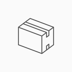 package icon, box vector illustration