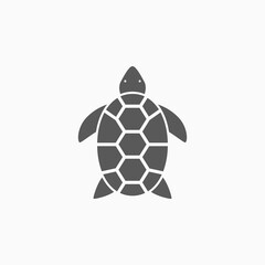 Obraz premium turtle icon, animal vector illustration
