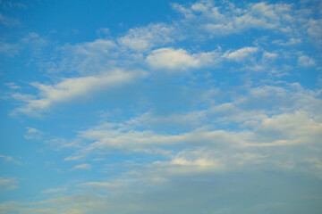 blue sky with cloud closeup