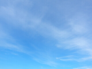 fantastic soft white clouds against blue sky