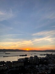 Gibraltar sunset from top hill