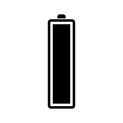 Full battery icon. Isolated on white background. Vector illustration.