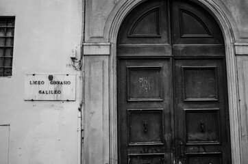 Italian ancient vintage door