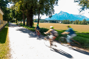 Obraz premium cycling in the park