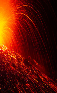 Stromboli beautiful eruption