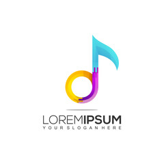 MUSIC TONE COLORFUL LOGO TEMPLATE