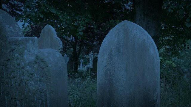 Moving Slowly Amongst Graves Late In The Evening