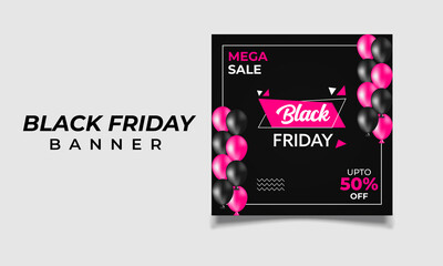 Black Friday Social Media Template Banner Design