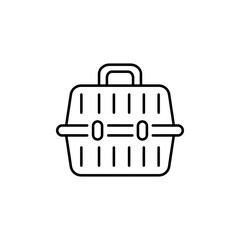 pet carrier icon element of vet icon for mobile concept and web apps. Thin line pet carrier icon can be used for web and mobile. Premium icon on white background