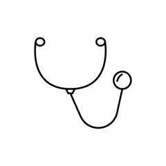 stethoscope icon element of vet icon for mobile concept and web apps. Thin line stethoscope icon can be used for web and mobile. Premium icon on white background