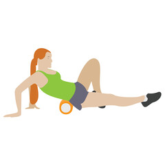 Obraz na płótnie Canvas Flat icon design of ball exercise 
