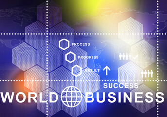 Fototapeta premium Digital business background