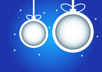  Christmas ball. Minimal Christmas abstract background. Christmas greeting card. Vector illustration.