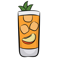 
Fruit drink icon design 
