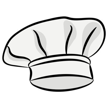 
Chef cap drawn icon 
