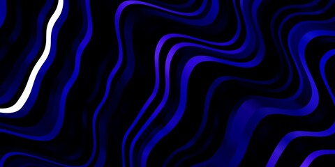 Dark Pink, Blue vector texture with curves. Colorful geometric sample with gradient curves.  Best design for your posters, banners.