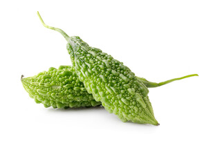 Bitter gourd isolated on white background