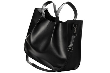 Naklejka premium Roomy feminine handbag with and without long handle
