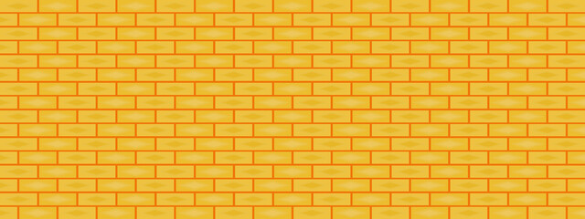 Yellow brick wall with lighting abstract background texture wallpaper decoration pattern seamless vector illustration graphic design 