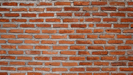 Red brick wall texture background.