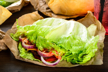 Taco Salad in a Tortilla Bowl