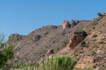 Mountainous landscape in southern Spain