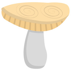 

Mushroom flat icon creative design
