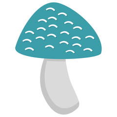

Mushroom flat icon creative design

