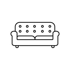 sofa icon element of furniture icon for mobile concept and web apps. Thin line sofa icon can be used for web and mobile. Premium icon on white background