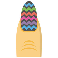 
Creative nail painting icon
