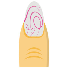 
Creative nail painting icon
