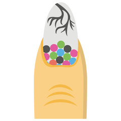 
Creative nail painting icon
