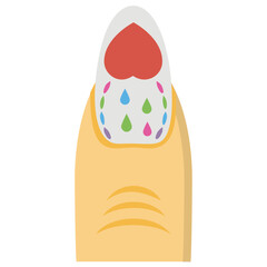 
Creative nail painting icon
